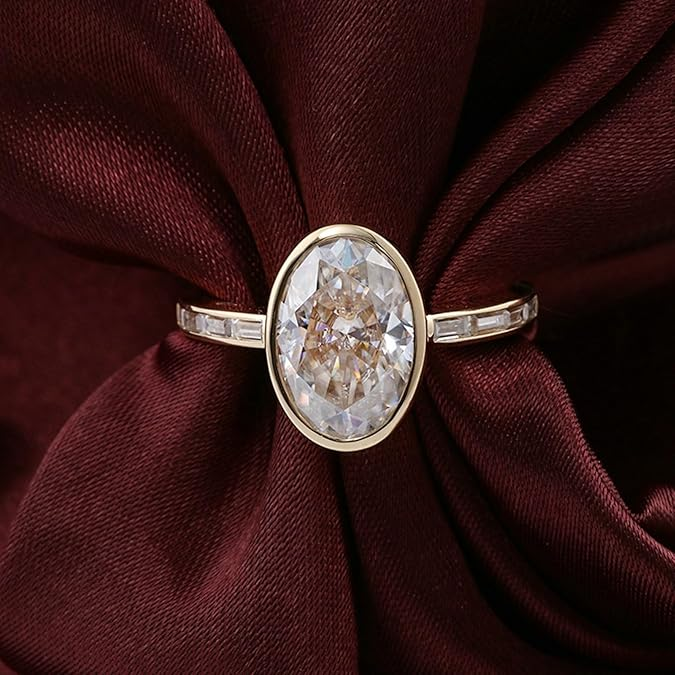 Joy - Weißer Moissanit Ring