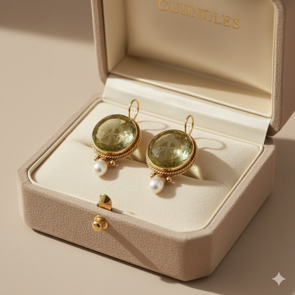 Forever - Emerald Earrings