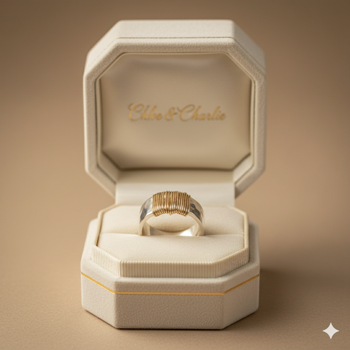 Golden Boho Threads Ring