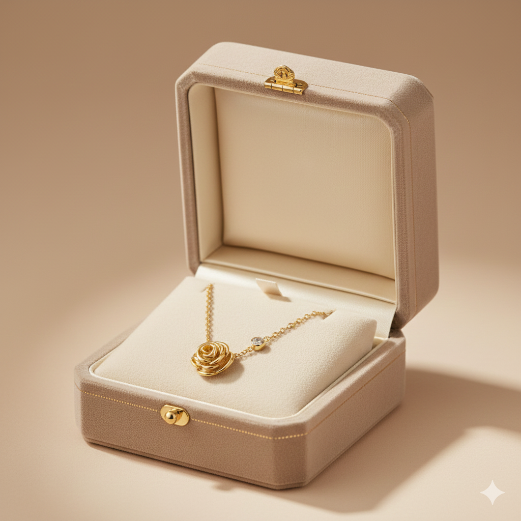 Rose - Golden Necklace