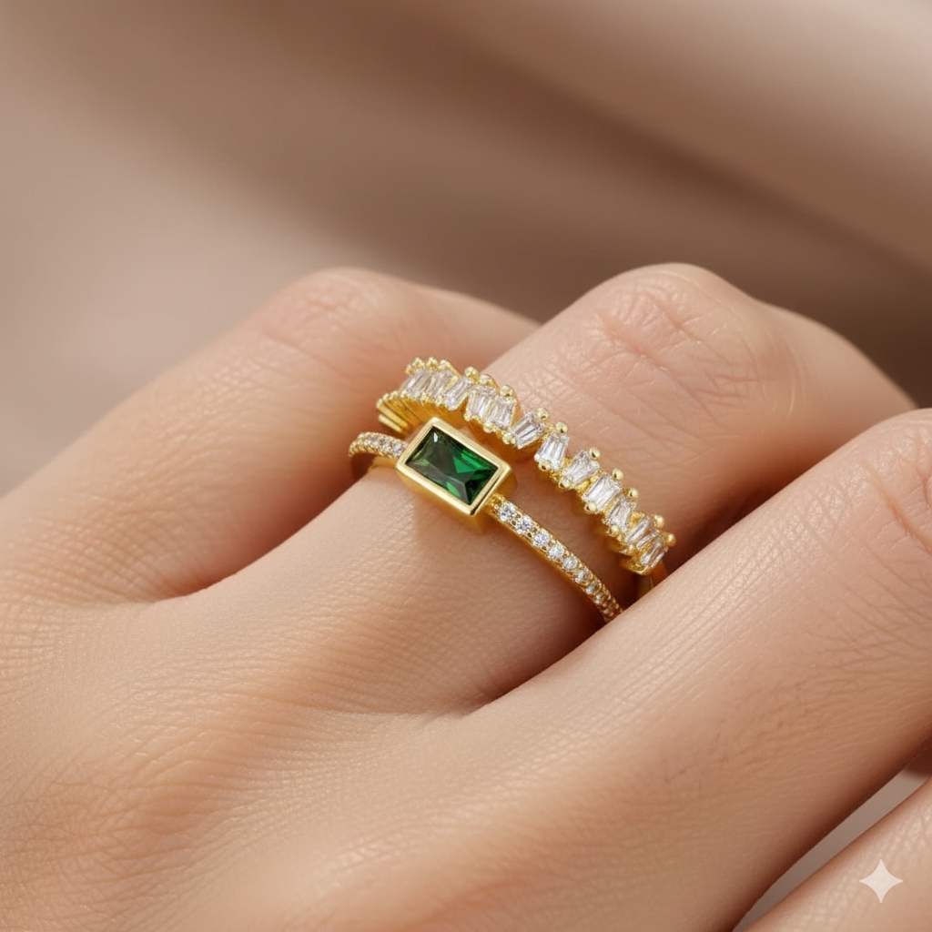 Bliss - Layered Crystal Ring