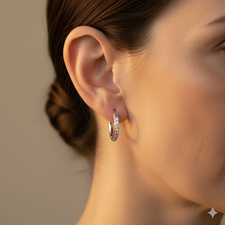 Eternity Hoop Earrings