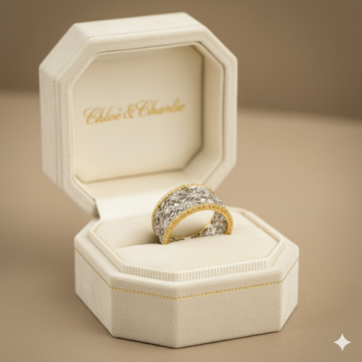 Mika - Vintage Zirconia Ivy Ring