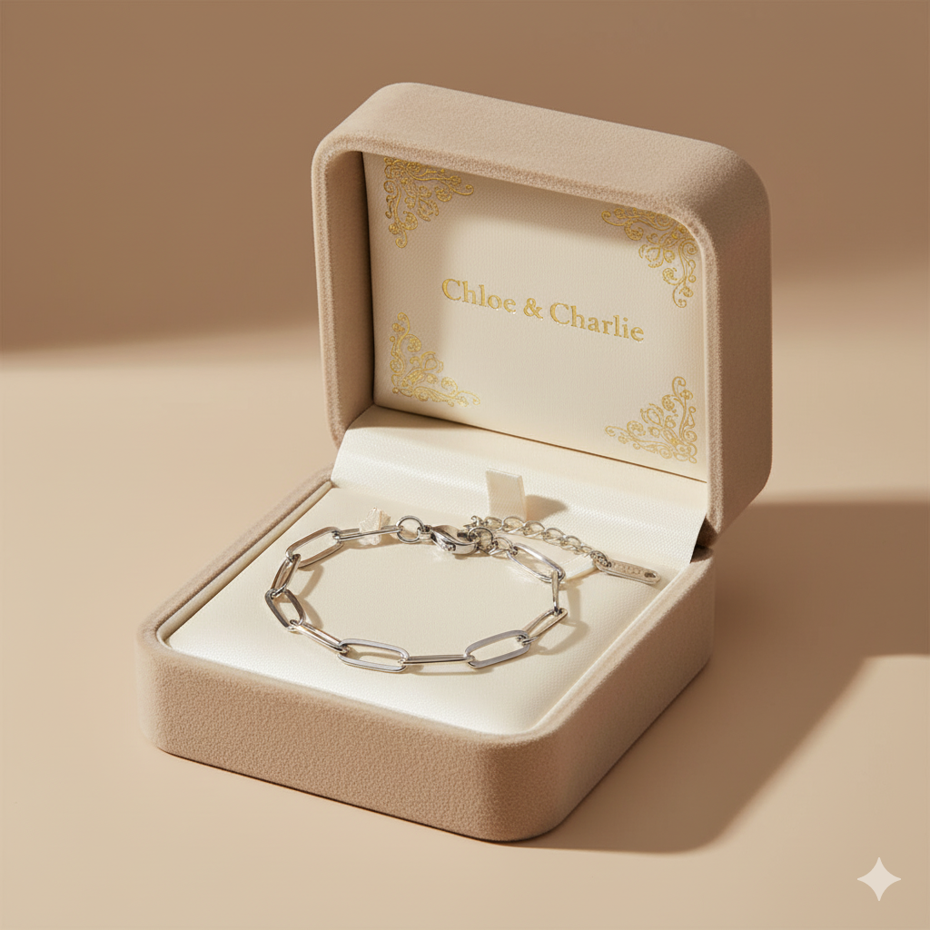 Paperclip Silver Bracelet