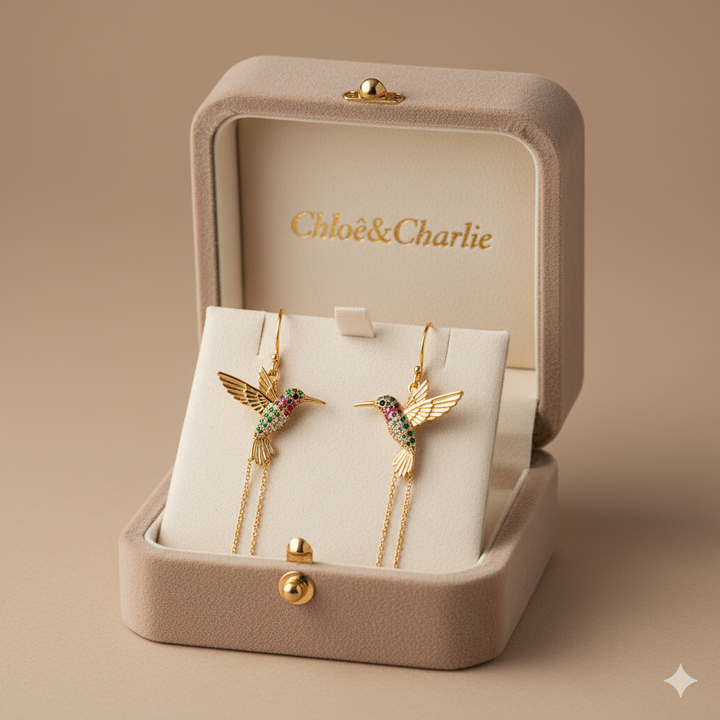 Chic Hummingbird Earrings