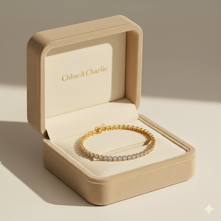 Cordelia Gold Tennis Bracelet