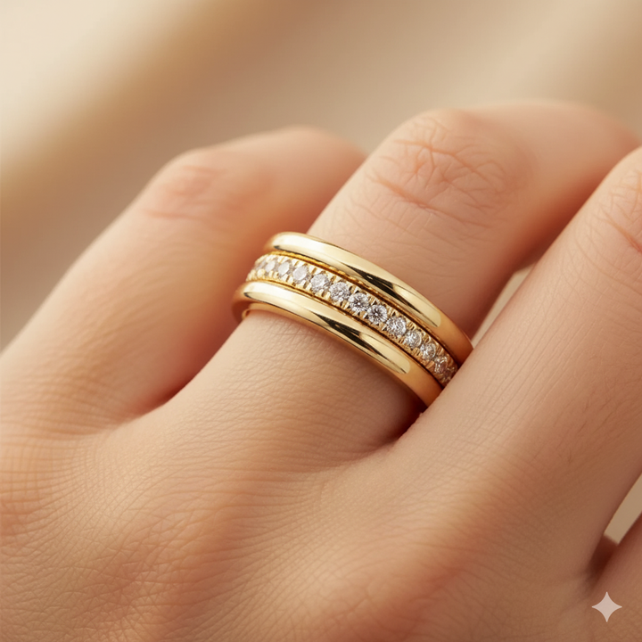 Sarah - Vintage Zirconia Inlaid Ring