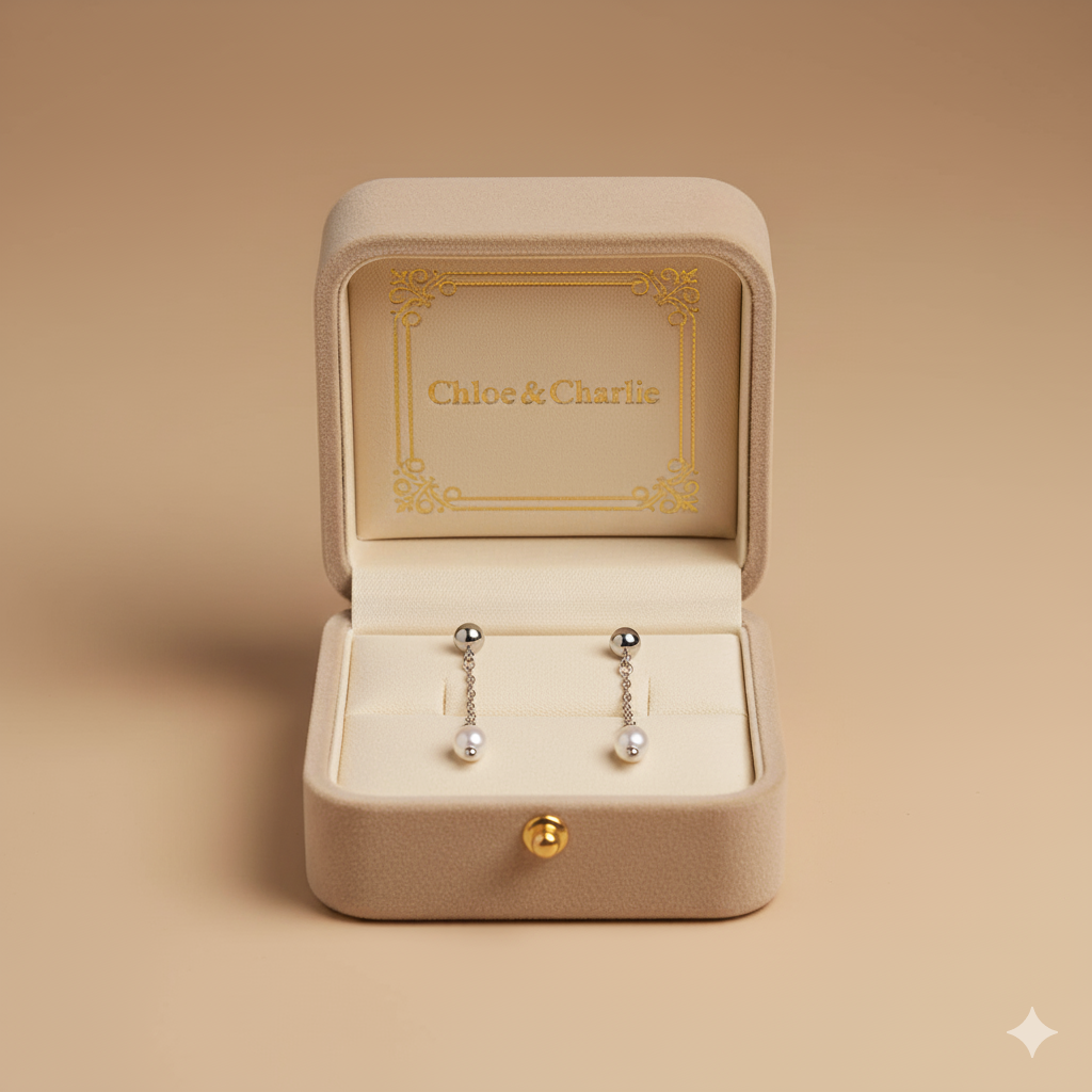 Silver Maria Drop Earrings