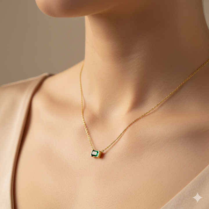 Moni Green Emerald Necklace
