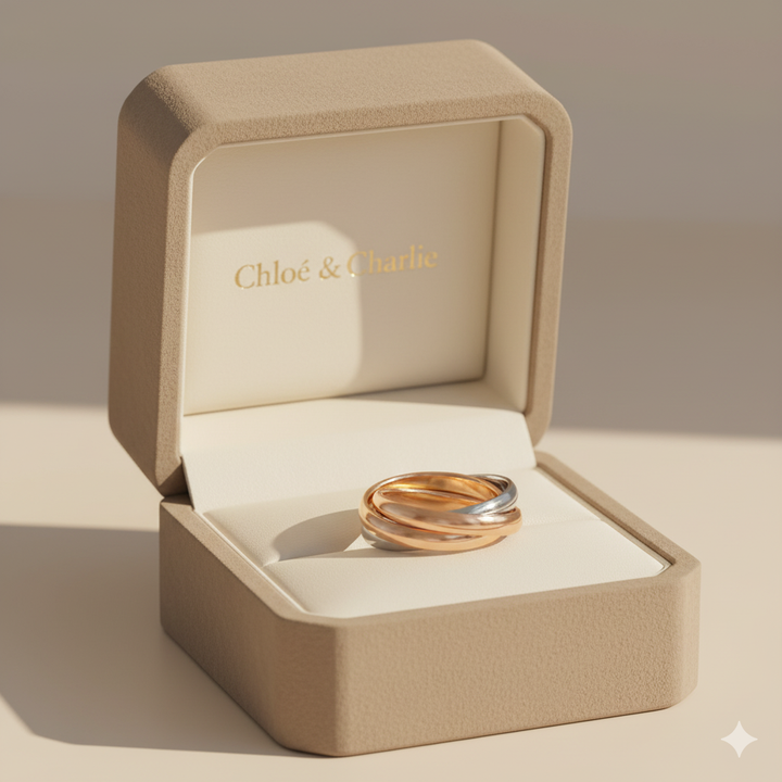 Three-Toned Loop Ring