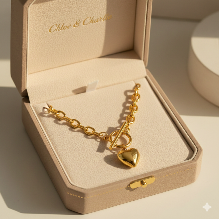 Heart - Golden Necklace