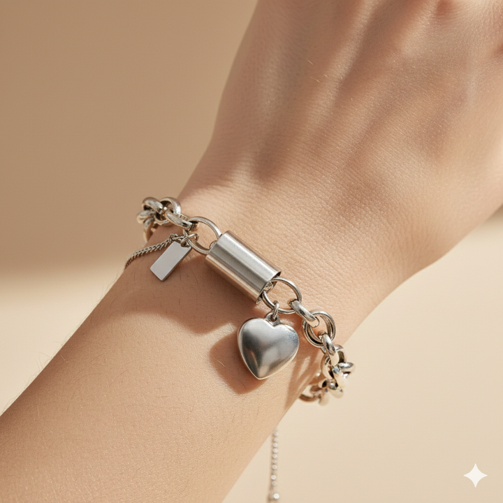 Grace- Silver Love Bracelet