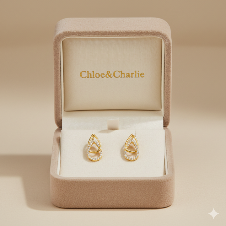 Lin Teardrop Link Earrings