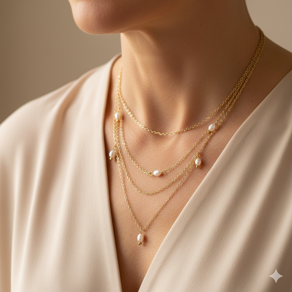 Kay Drop Layered Necklace