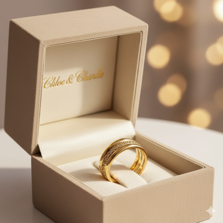 Sarah - Vintage Zirconia Inlaid Ring