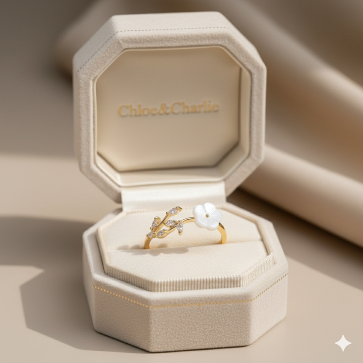 Rise - White Blossom Ring