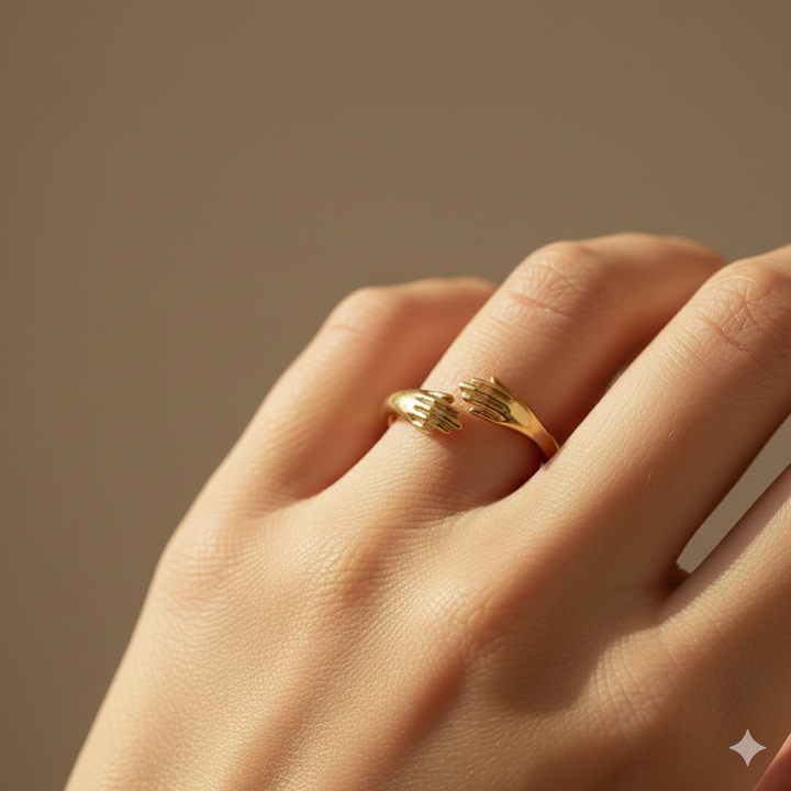 Love - Golden Hug Ring