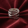 Bliss - Vintage Thick Layer White Gold Ring