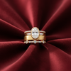 Lily - Vintage Gold & Zirconia Ring Set