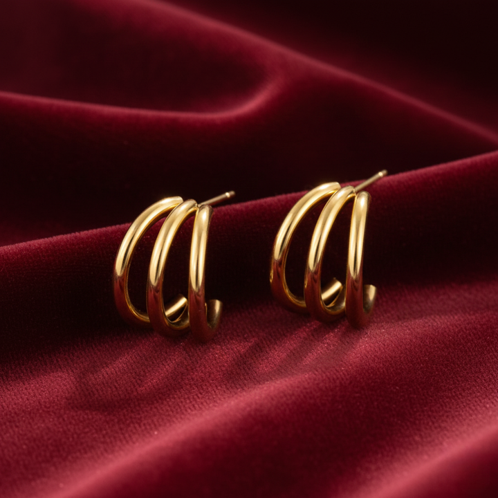 Ana Triple Earrings