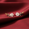 Crystal White Blossom Earrings