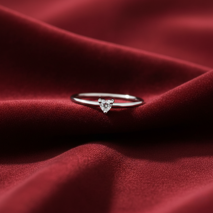 'Small Love' Crystal Heart Ring