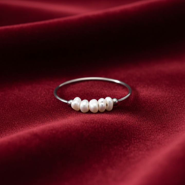Classic Freshwater Silver Ring