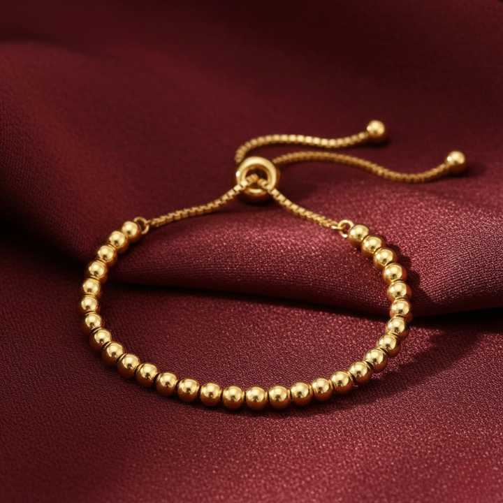 Nila Beaded Gold Bracelet
