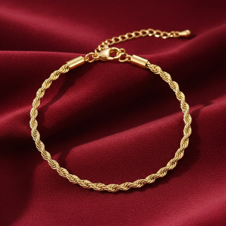 Twisted Chic Gold Bracelet
