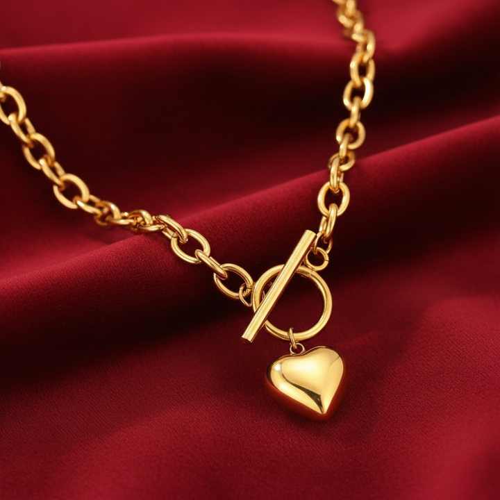 Heart - Golden Necklace