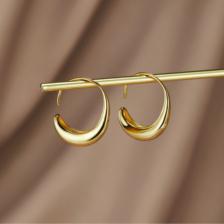 Cina - Tropfen-Hoops Ohrringe