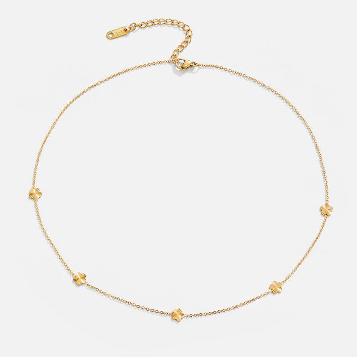 Flower Power Goldkette Halskette