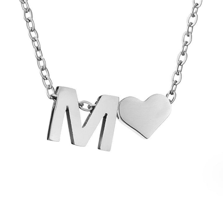 Forever Love & Letter Silver Necklace