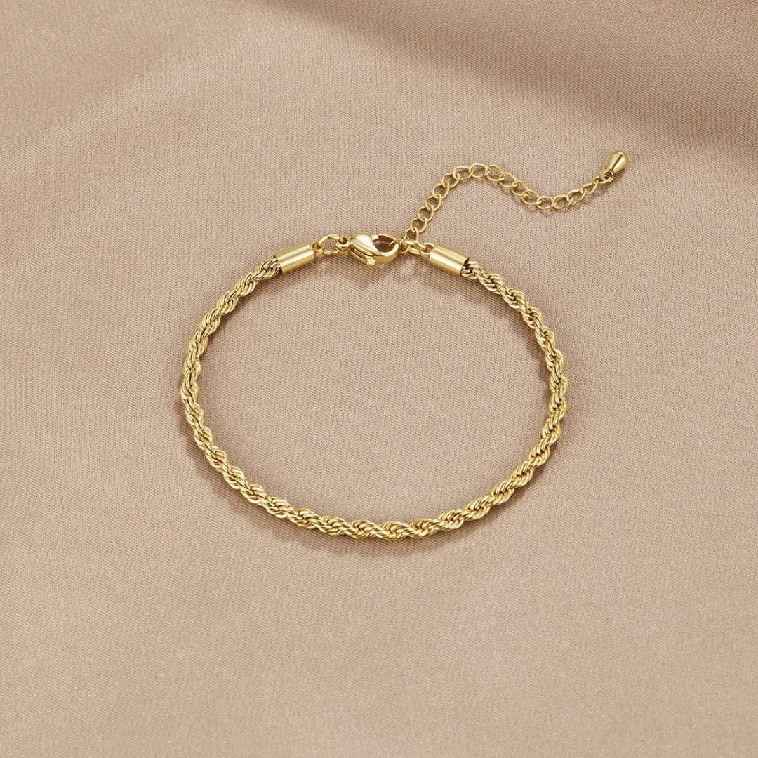 Verdrehte Chic Goldarmband