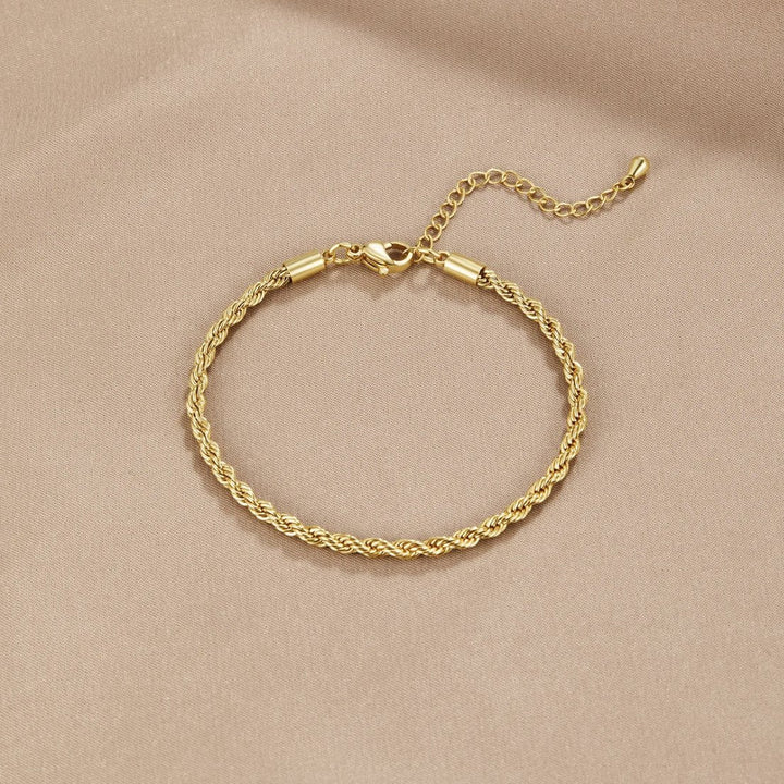 Verdrehte Chic Goldarmband